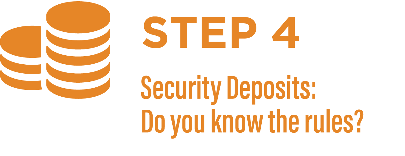 Step Security Deposits: Do you know the rules?
