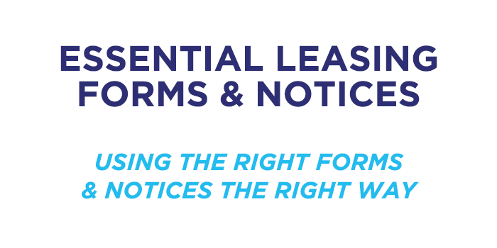 Using Forms and Notices The Right Way